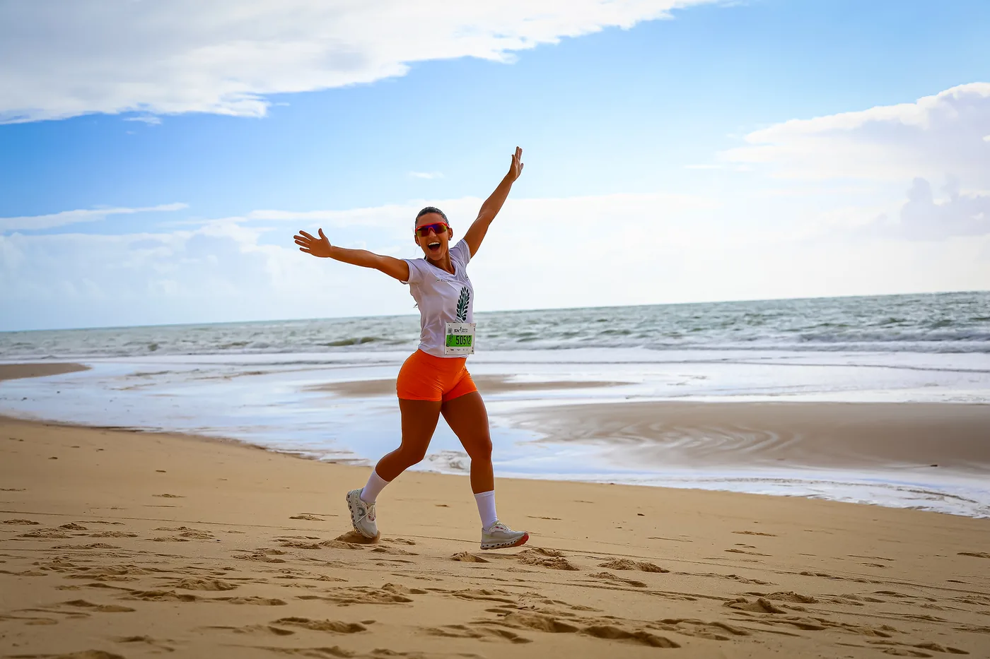 Atleta na praia