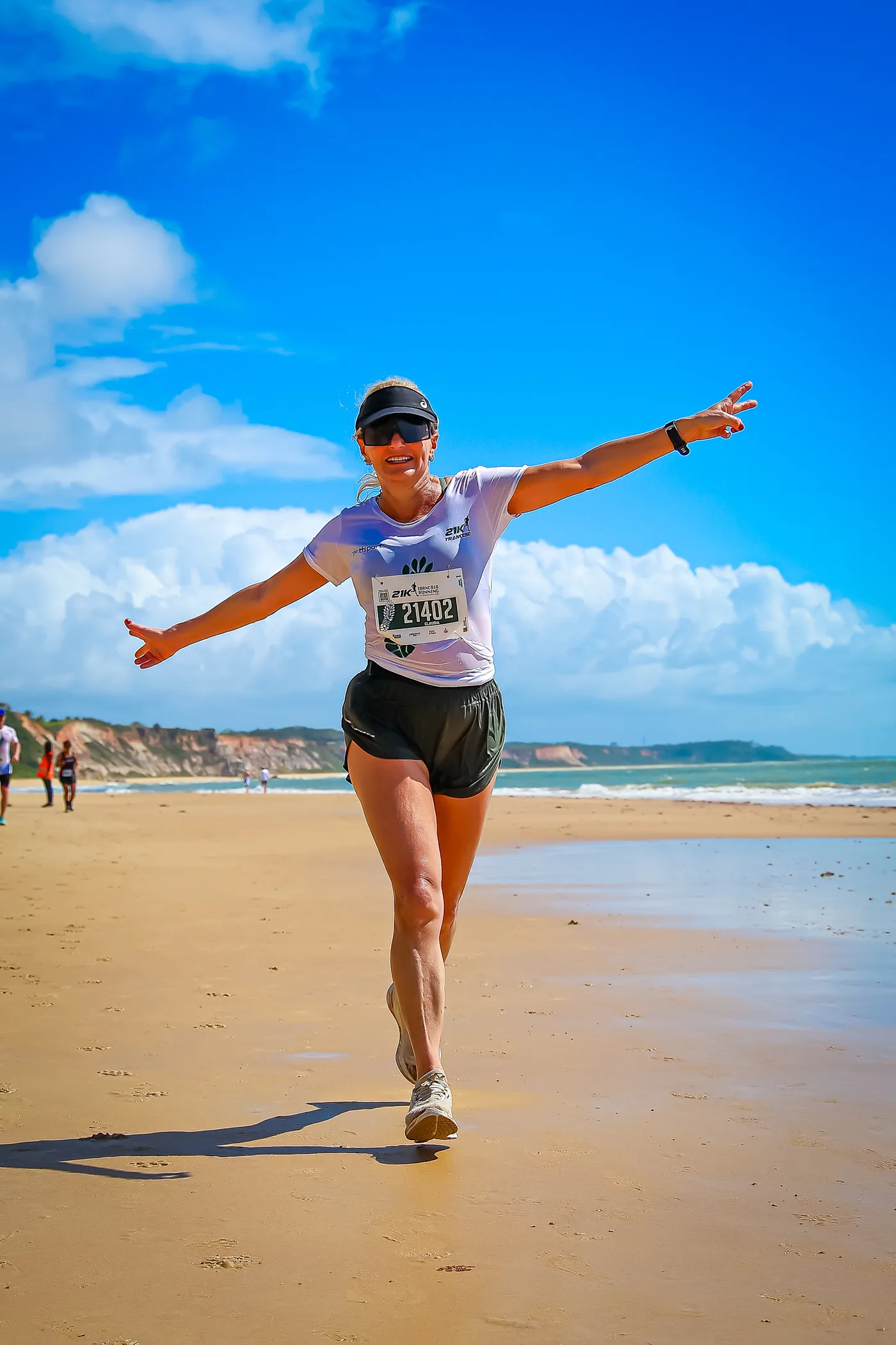 Atleta na chegada